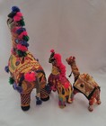 Vintage Indian Rajasthani Fabric Horse camel Collection - Folk Art