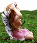 Fairy Garden Lavender Laurel Fairy Waking Up Figurine 3 25 h Miniature Faerie