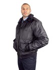 First Class Men s Watch-guard Bomber Jacket  black 