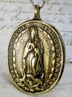 Antique 18th Century 1682 Our Lady Of Guadalupe Saint Michael Archangel Medal