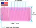 Cd Visor Holder For Car  12 Dvd Sleeves Organizer Disc Storage Case  Pink    Veh
