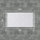 French Connection Nellore Bath Rugs Woven And Beaded Bath Mats Durable And