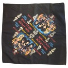Motley Crue Bandana Vtg 1980s Tour Merch Heavy Metal Rock Scarf 21 5  X 21 5 