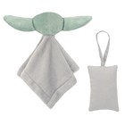 Lambs   Ivy Star Wars The Child baby Yoda Security Blanket door Pillow Gift Set