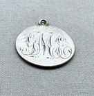 Antique Silver Love Token Coin Engraved Initials G M E Seated Liberty Dime 1873