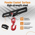 3 Ton Forklift Lifting Hook Attachment 6600lb Dual Fork Mount 360   Swivel Hook