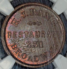 Civil War Token Merchant Token  H  J  Bang  Ny F-630d-1a  Ngc Ms63 Bn