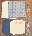 Stampin Up Greeting Card Kit  lot Of 4 W env  Graduation Dreams Sailboat