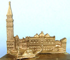 St  Marks Cathedral   Campanile Venice Vintage Metal Souvenir Building Ashtray