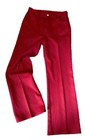 Vtg 70s Levi   s Big E Bell Bottoms Flare Polyester Jean Disco Levi   s For Gals Red