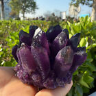 200g  Natural Amethyst Quartz Cluster Crystal Mineral Healing Rock Stone1pc