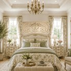 French Architectural Pediment Fireplace Overmantel Wall Relief Headboard Frieze