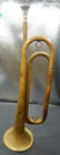 Vintage Brass Bugle U s  Regulation With Mouthpiece