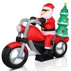 6ft Christmas Inflatable Santa Claus With Led Lights For Garden Indoor Outdoor