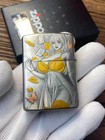 Playing Cards Zippo Girl Smoked Silver Armor Lighter