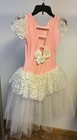 Curtain Call Dance Costume Child Size Large Pink White Ballet Tulle Lace Flower