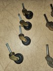 Lot Of Various Furniture Castor Wheels - Wood  Metal  Plastic