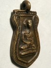 Phra Lp Pai Rare Old Thai Buddha Amulet Pendant Magic Ancient Idol 22
