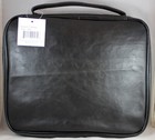 Bible Cover Distressed Leather Look Black New With Handle Xxl 11 x 8 5  X 2 
