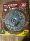New Ace Tools 2 Piece 5  Wire Wheel Fine   Coarse For A Bench Grinder Free Ship