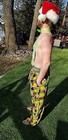 New W  Tags Xl Grinch Lime Green   Black Fleece Pajama Christmas Lounge Pants