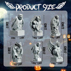 6 Pcs Miniature Evil Gargoyles Figurines Mini Halloween Figurines