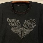 Vintage 1970s Daryl Hall John Oats Concert T-shirt Cotton Single Stitch Rare