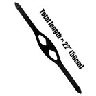 Silicone Scuba Dive Snorkeling Mask Strap Replacement - Black Silicone 7 8  Wide