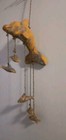 Vintage antique Cemented Dolphin Mobile Boathouse Wind Chimes Handmade 28 