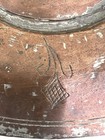 Antique Ottoman Forged Turkish Engraved Copper Coated Tinned Platter 11 3 8   