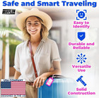 -usa Luggage Tags  assorted  6 Pk   Bag Tag For Baggage  Suitcase Tags Bulk   -u