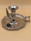 V Good William Cafe Solid Silver Chamber Stick  George Iii  1763 London 356 3g