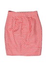Marc By Marc Jacobs - Pink   Silver Patterned Oversized Button Miniskirt Sz 0