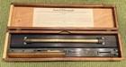 Antique W   Le Gurley Brass Sight Rule Level In Eugene Sherman Seattle Box Lot