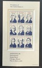 Scott  2216-19 1986 Ameripex -presidents Complete Set Of 4 Mint Sheets-36 Stamps