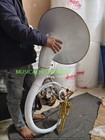 Sousaphone White Of Pure Brass Made  case mouthpc Fully Playable  Just Used Once