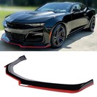 Front Lip Compatible With Chevy Camaro Lt ls rs ss 2016-2024  Gloss Red Line