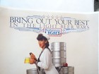 Vintage Rare 80 s   Bud Light Beer Poster - Sexy Sailor Girl Bar Sign Bush 33x25