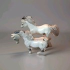 Vintage Lot Of Grand Champions 1990s Horse Lot 4- 4 5 l X 3 5 h White Brown Fee