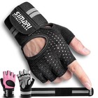 Simari Breathable Workout Gloves For Men Women  Padded Weight Lifting -  Black