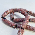 Matched Elbow Watermelon Millefiori Venetian Trade Beads 41inch