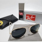 Ray-ban Rb3025 Aviator Pilot Sunglasses Gold Frame Glass Lens 58mm Unisex