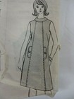 Vintage 60 s Mail Order 1-421 Dress W  Front Seam Interest Sewing Pattern Women