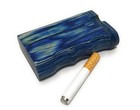 Wooden Dug Out Box 3   x 2    Inch   With One Hit   Blue Wooden Box  