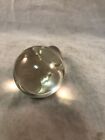 Vintage Antique Large Heavy Clear Glass Round Bottle Stopper