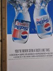 Vintage Crystal Pepsi Window Decal Sticker 5  X 8  Sabor Nunca Antes Visto