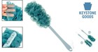 Long Handle Shower Back Scrubber - Soft Nylon Loofah For Deep Cleaning  Exfol   