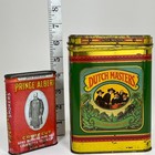 Vintage Tobacco Tin Lot Prince Albert Crimp Cut   Dutch Masters 25 Presidents