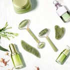 4 Pcs Jade Roller And Gua Sha Set - Guasha Tool For Face - Skin Care Gift Set