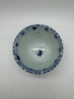 Chinese Unknown Age Blue   White Porcelain Tea Cup   Bowl W  Flower Decoration